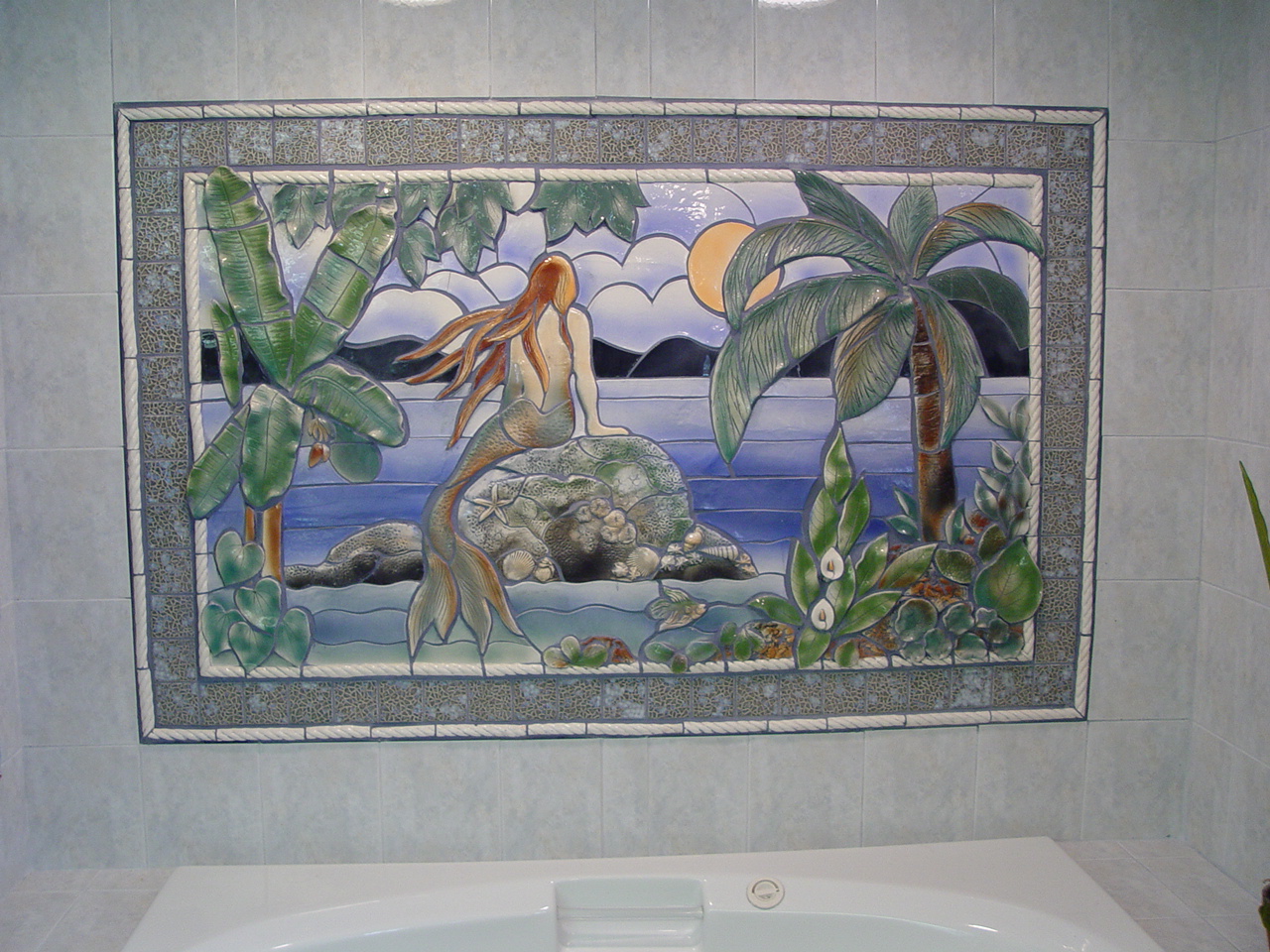 mermaid handmade tile mosaic
